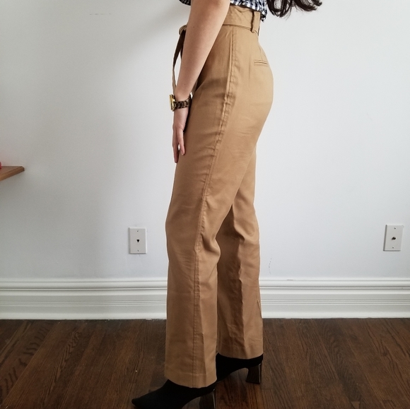 Trouser Pants with Self Tie Belt - Picture 3 of 6